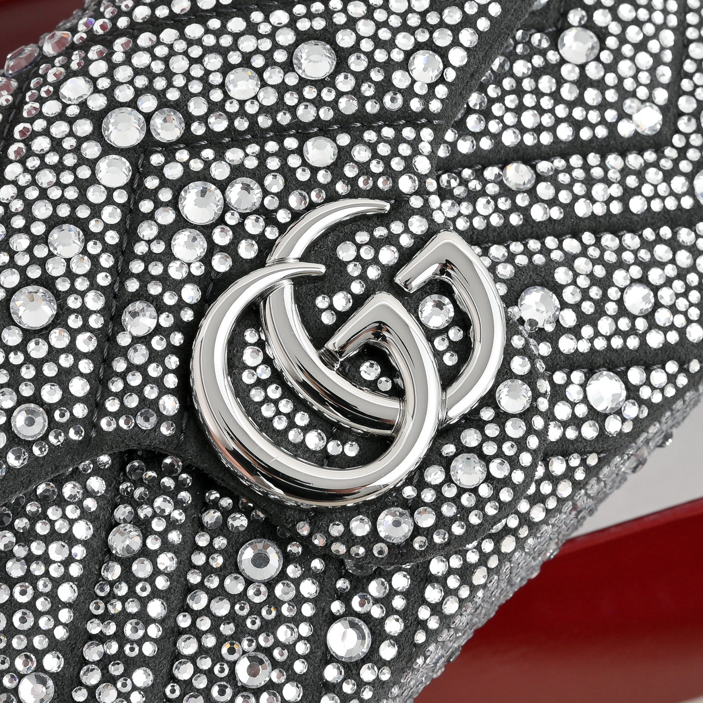 GUCCI GG Marmont Crystal Shoulder Bag